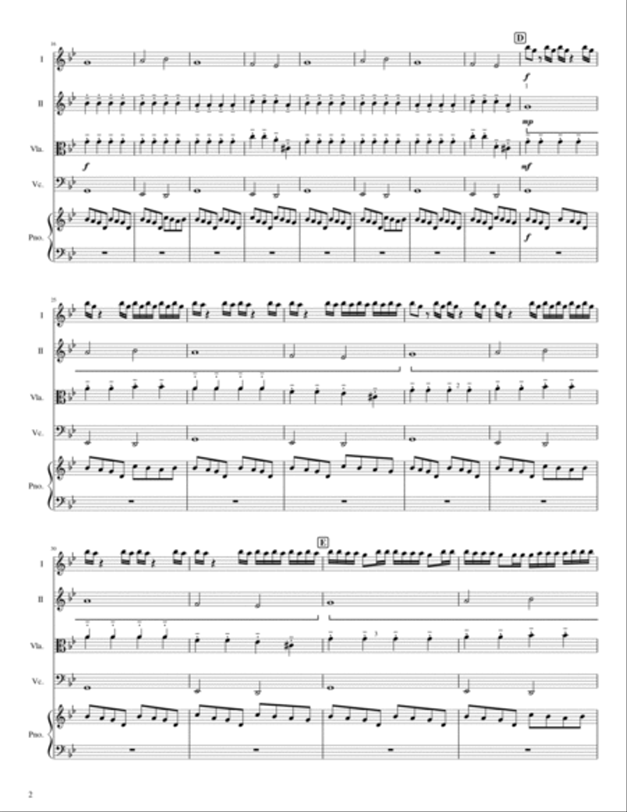Lux Aeterna String Quartet scores gallery preview page 2