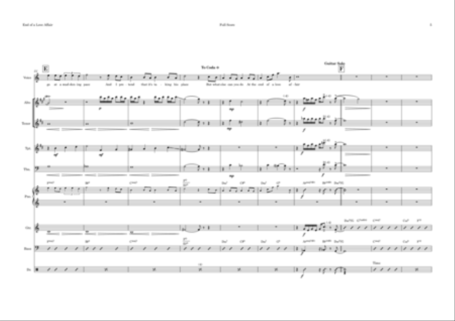 The End Of A Love Affair The End Of A Love Affair Trombone scores gallery preview page 5