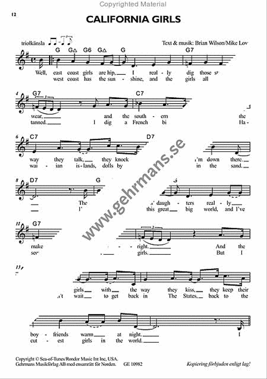 Sommarpop Sommarpop Piano, Vocal, Guitar scores gallery preview page 6