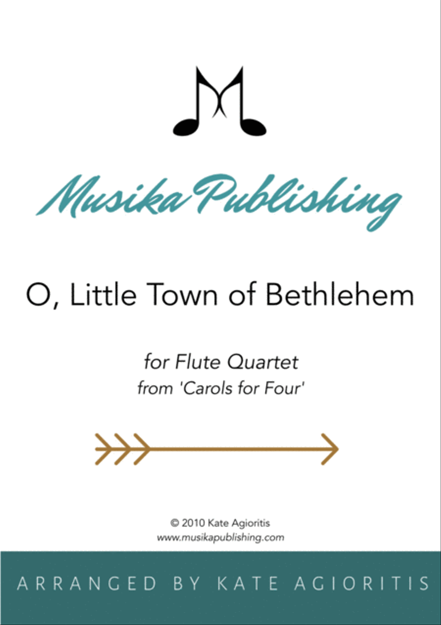 O Little Town of Bethlehem - Flute Quartet O Little Town of Bethlehem - Flute Quartet Flute Quartet scores gallery preview page 4