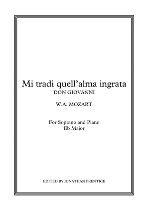 Book cover for Mi tradi quell'alma ingrata - Don Giovanni (Eb Major)