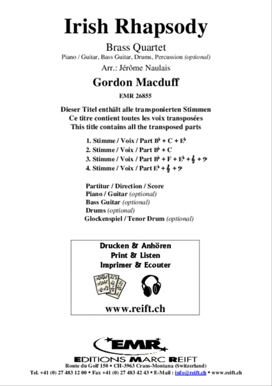 Irish Rhapsody Brass Ensemble scores gallery preview page 2