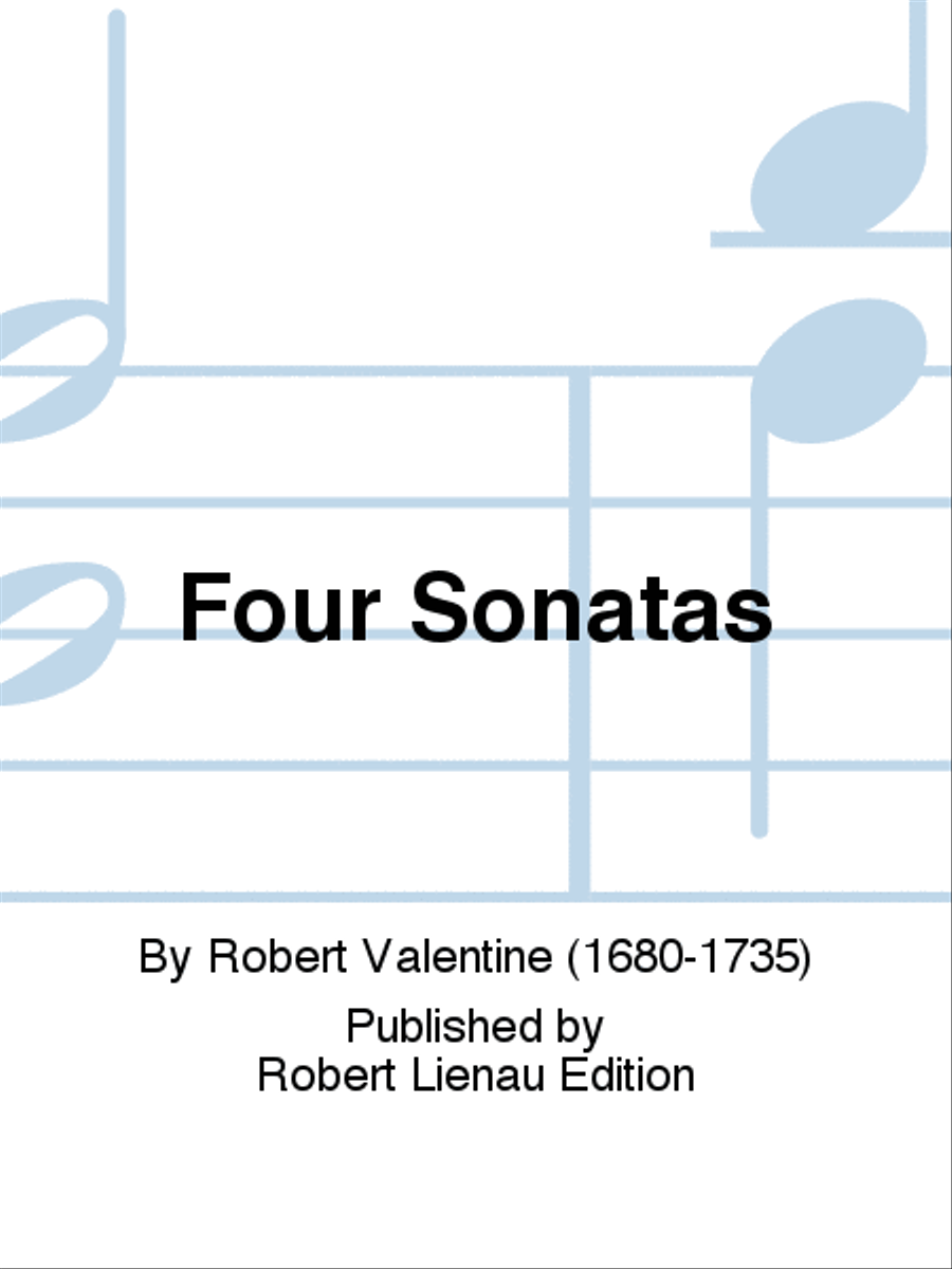 Four Sonatas Flute scores gallery preview page 1