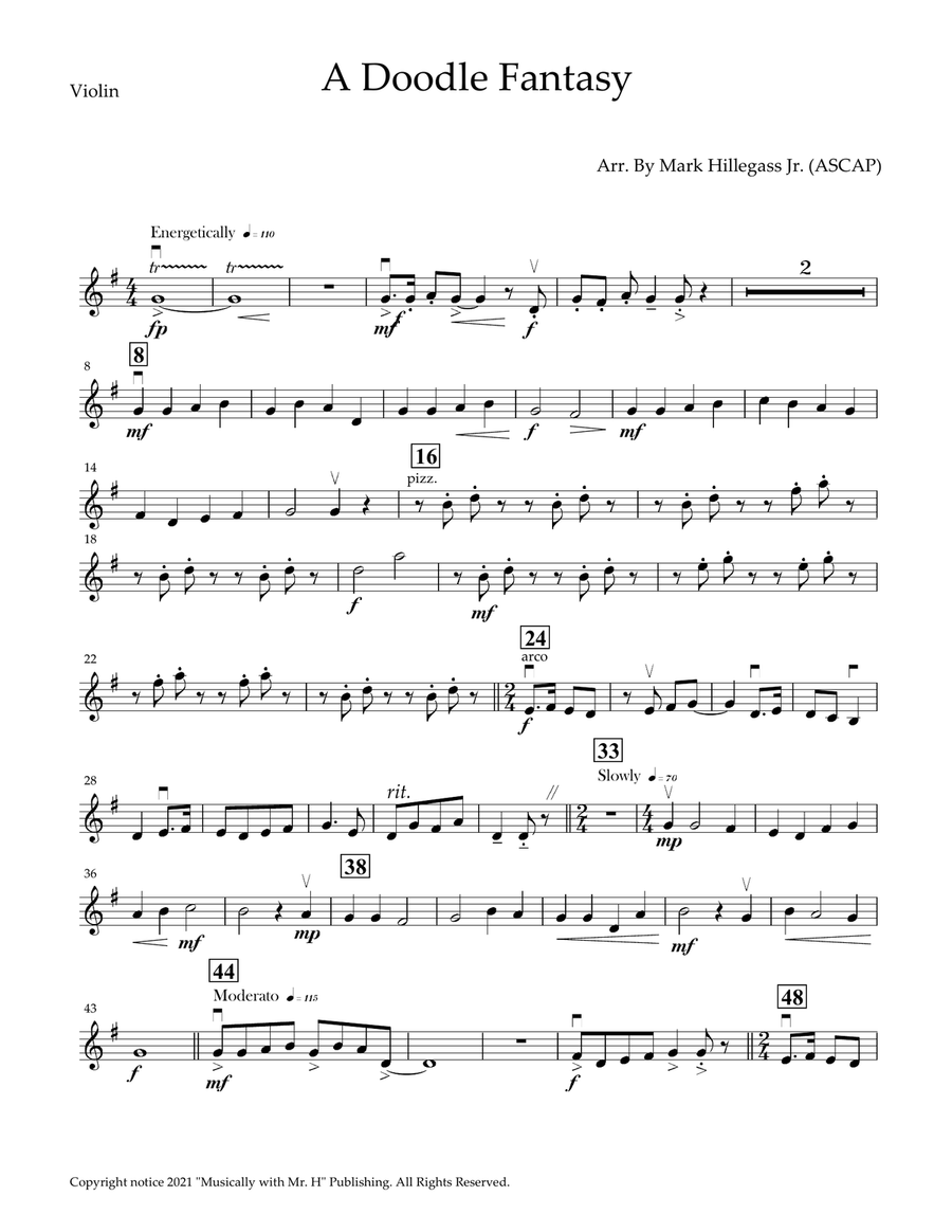 A Doodle Fantasy String Orchestra scores gallery preview page 4