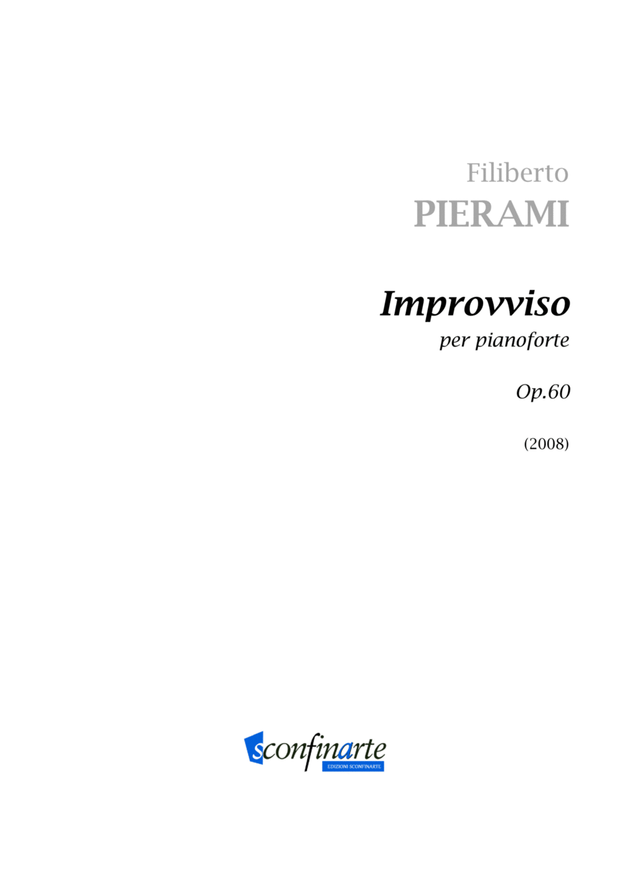 Filiberto PIERAMI: IMPROVVISO (op.60) (ES 544) Piano Solo scores gallery preview page 1