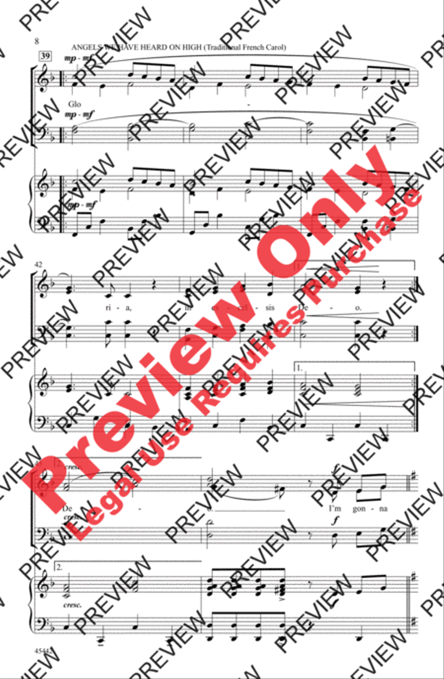 Sing with the Angels 4-Part scores gallery preview page 8