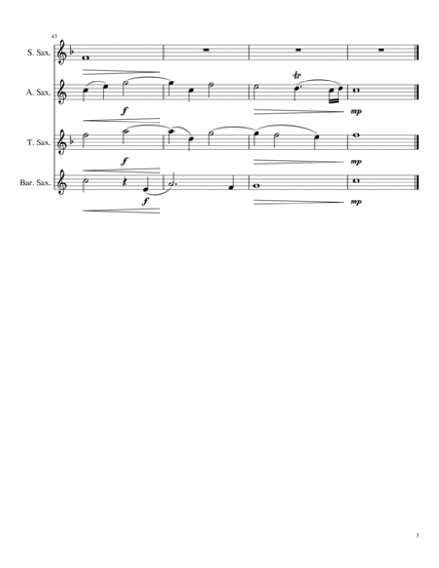 Ave Verum Corpus Ave Verum Corpus Woodwind Quartet scores gallery preview page 3