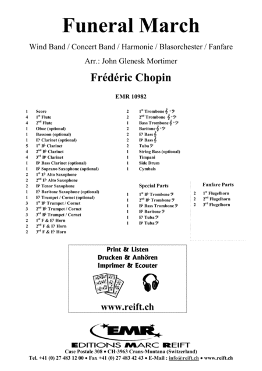 Funeral March Concert Band scores gallery preview page 2