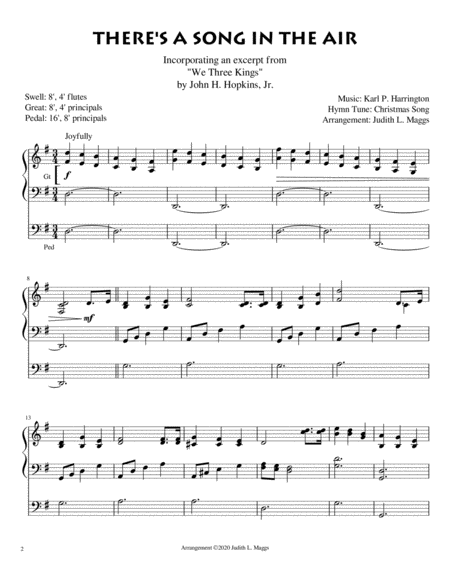 There's a Song in the Air (with excerpt from "We Three Kings") image number null