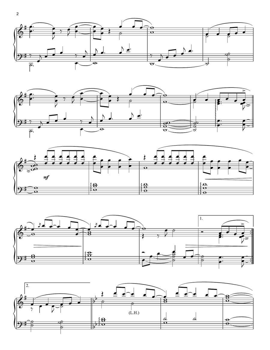 Colours Piano Solo scores gallery preview page 2