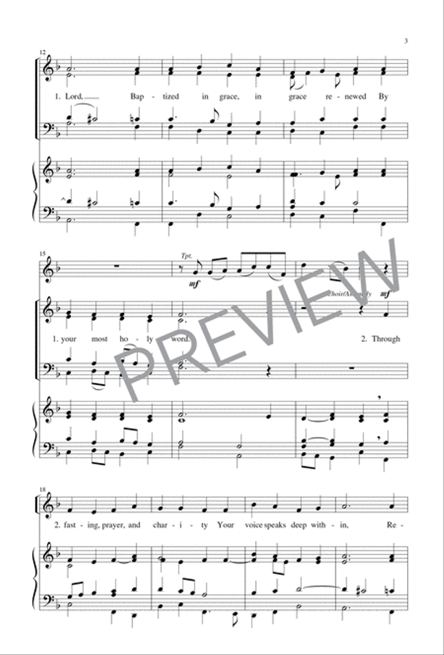 From Ashes to the Living Font 4-Part scores gallery preview page 4