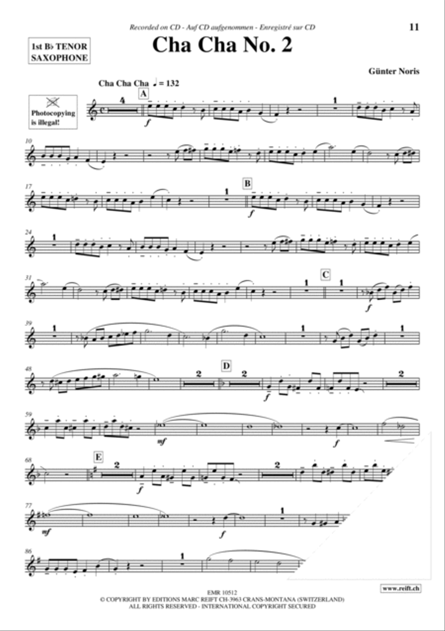 Play The 1st Tenor Sax With The Ballroom Dance Orchestra Vol. 2 Tenor Saxophone scores gallery preview page 12