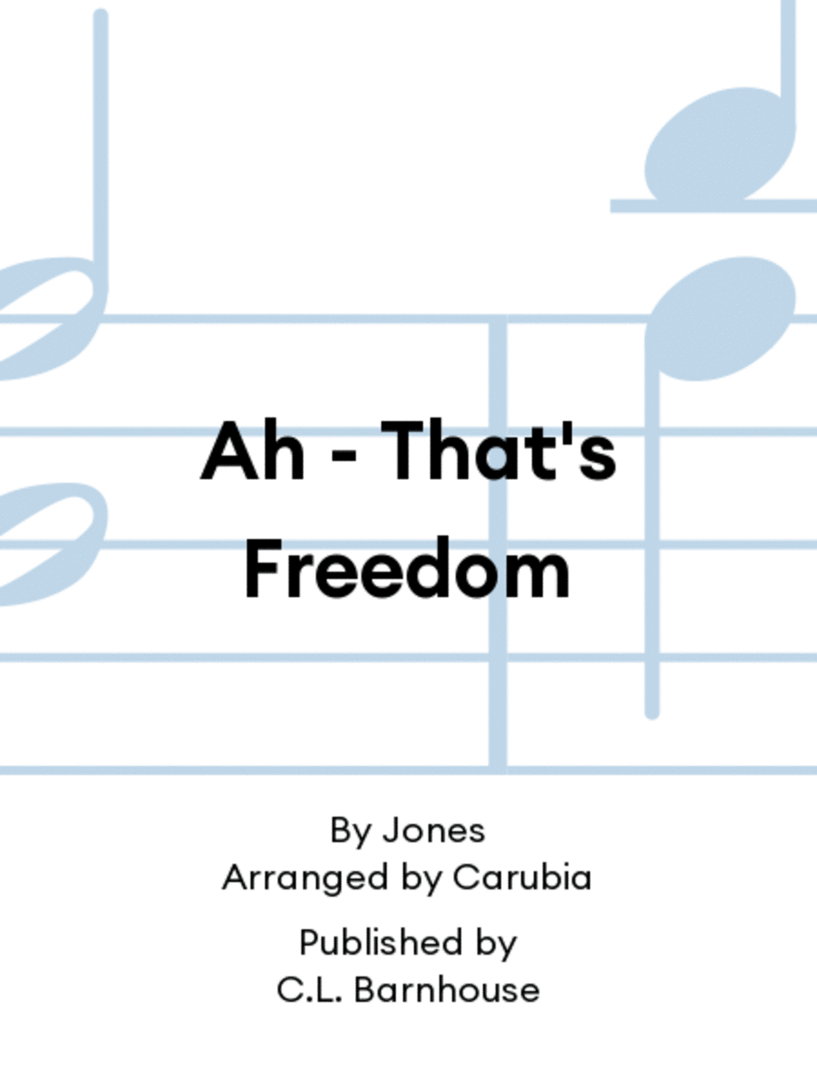 Ah - That's Freedom Jazz Ensemble scores gallery preview page 1