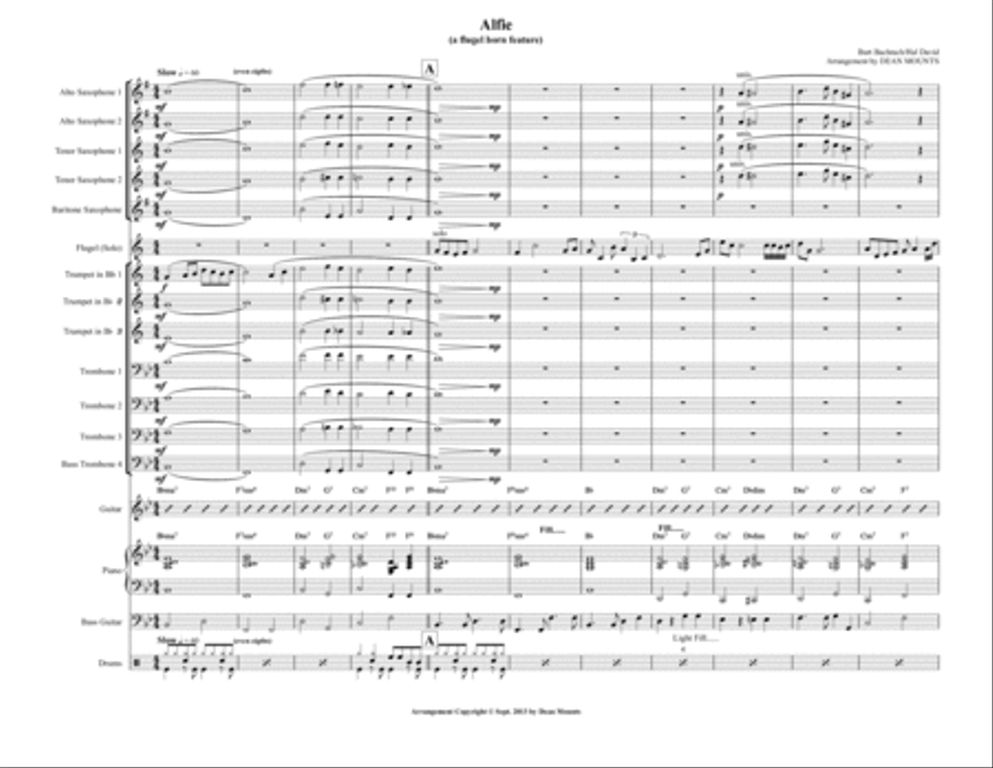 Alfie Jazz Ensemble scores gallery preview page 1