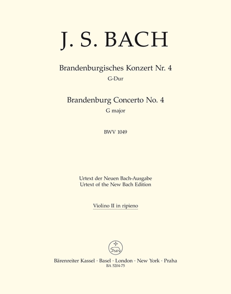 Fourth Brandenburg Concerto