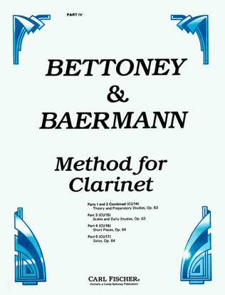 Book cover for Method For Clarinet
