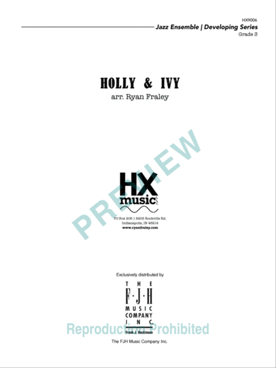 Holly & Ivy Holly & Ivy Jazz Ensemble scores gallery preview page 2