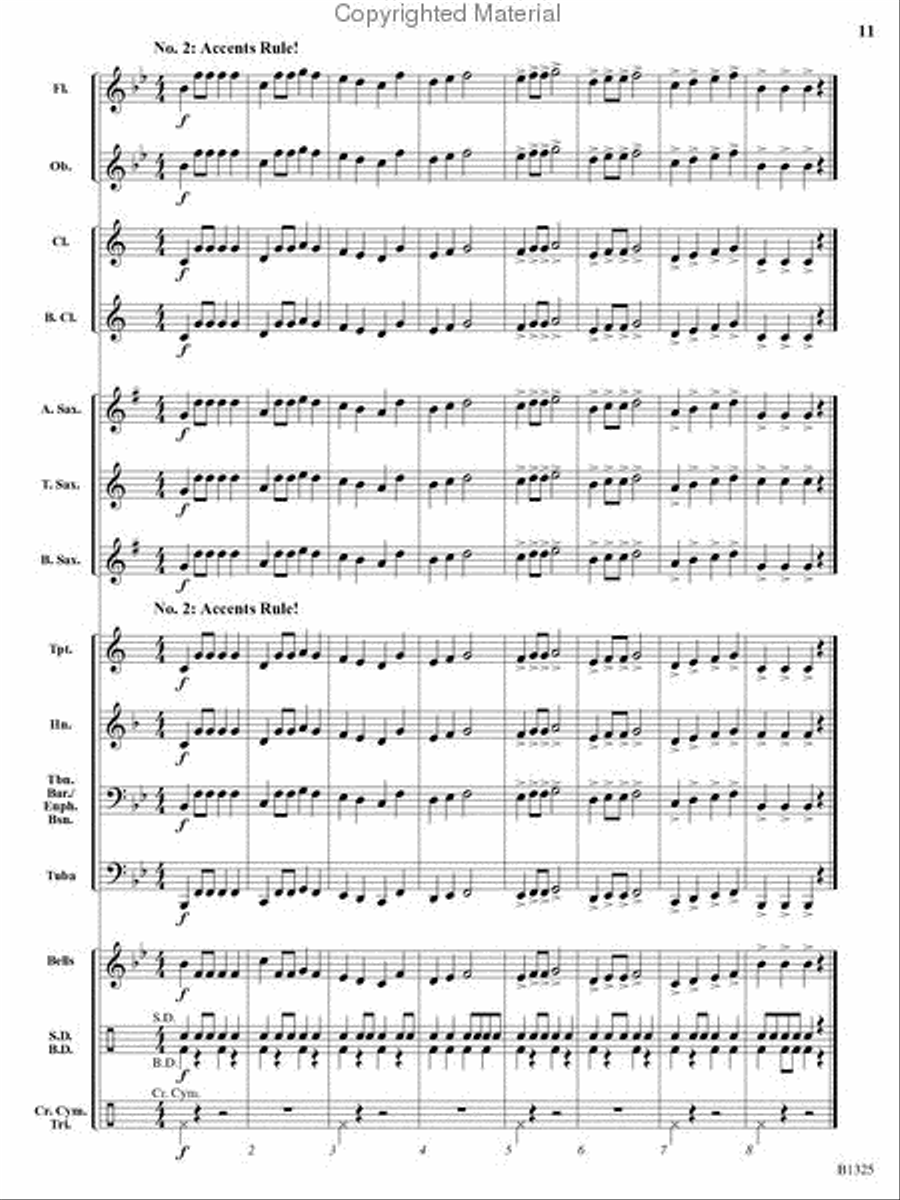 Synergy March Concert Band scores gallery preview page 10
