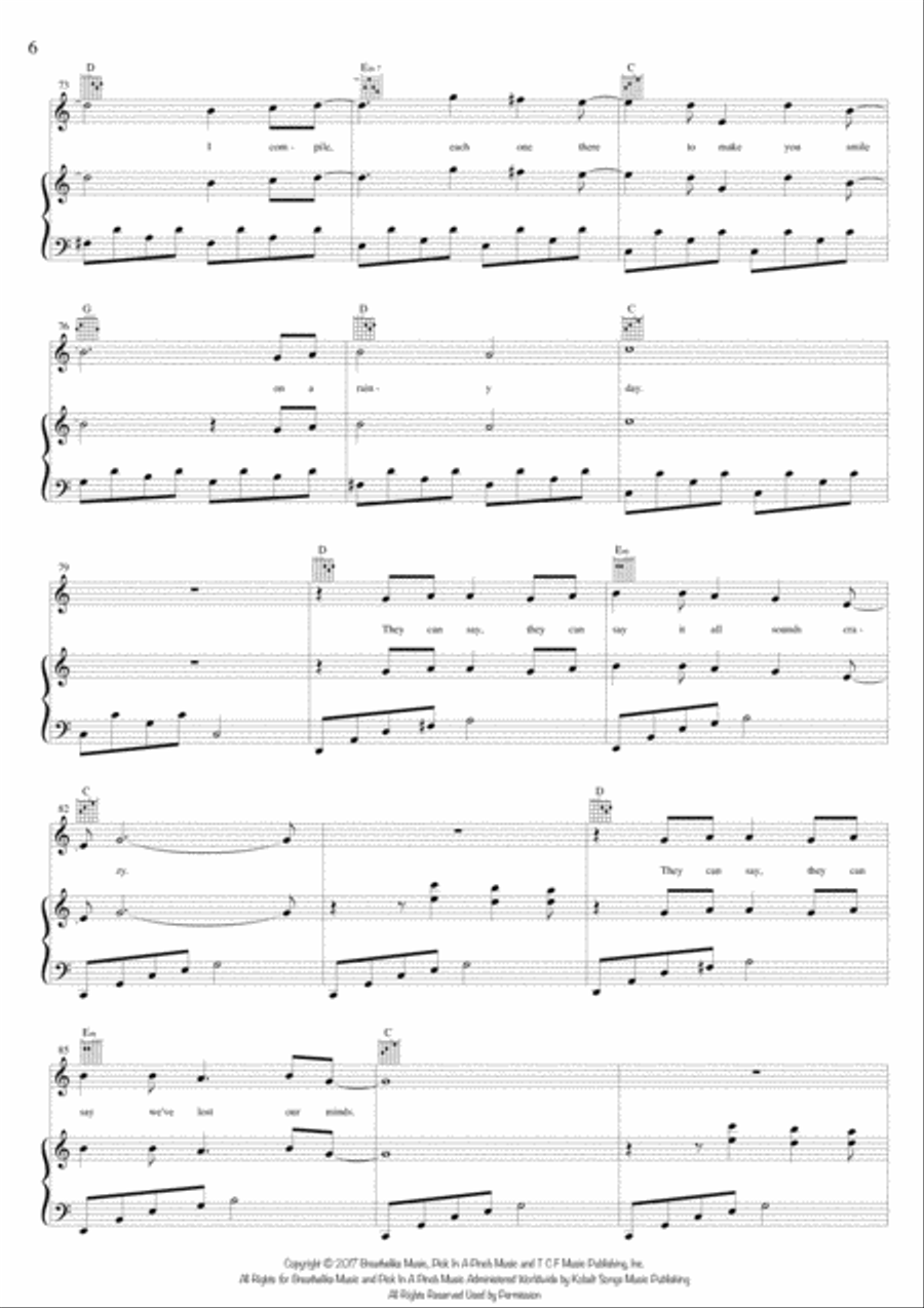 A Million Dreams Voice scores gallery preview page 6