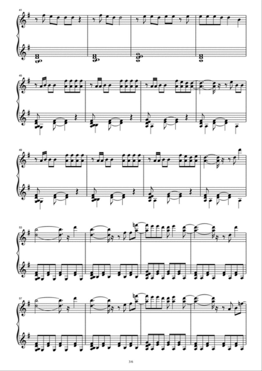 Sugar Sugar Piano Solo scores gallery preview page 3