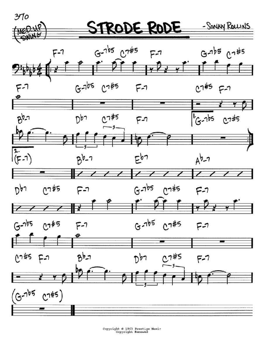 Strode Rode Piano scores gallery preview page 1