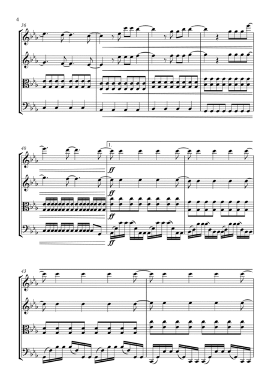 Titanium String Quartet scores gallery preview page 4