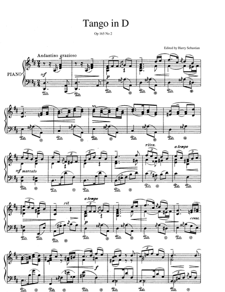 Isaac Albéniz - Tango in D, Op. 165, No. 2 image number null