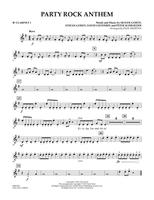 Party Rock Anthem - Bb Clarinet 1