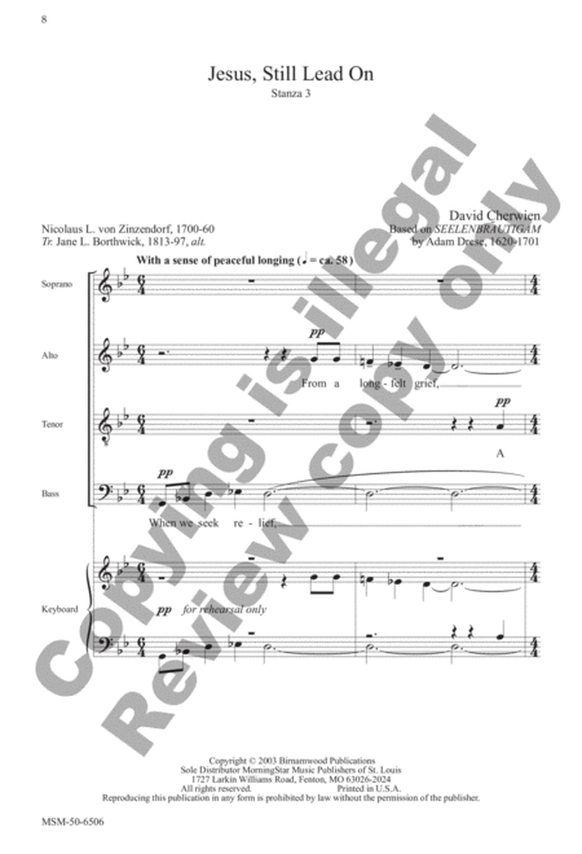 Five Choral Stanzas, Set 1 image number null