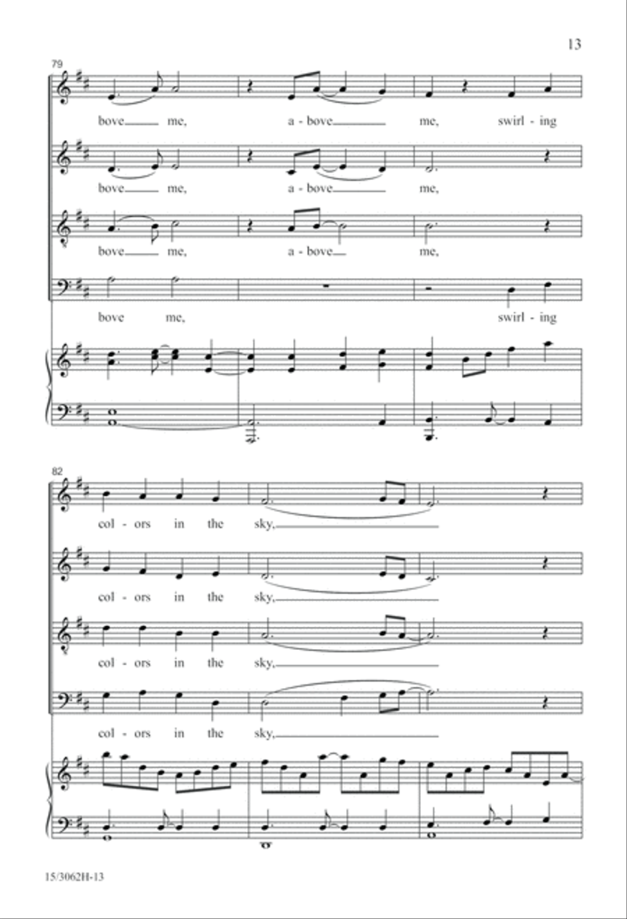 Aurora Borealis 4-Part scores gallery preview page 14