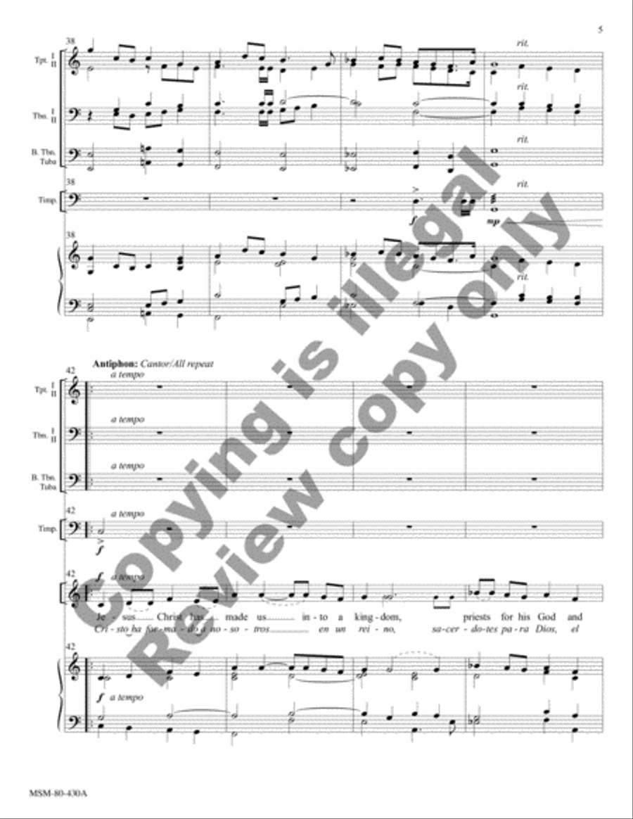 Canticle of Jesus Christ, Our Redeemer (Full Score) Choir scores gallery preview page 22
