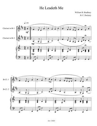 He Leadeth Me (Clarinet Duet with Piano Accompaniment)