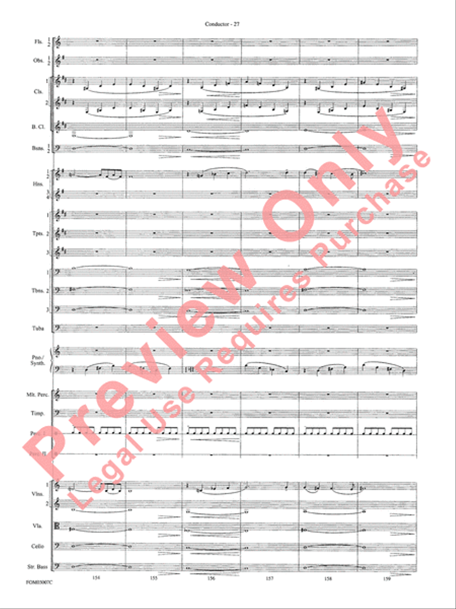 Symphonic Suite from Lord of the Rings: The Two Towers - Conductor Score Full Orchestra scores gallery preview page 29