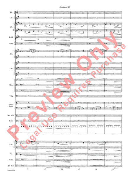 Symphonic Suite from Lord of the Rings: The Two Towers - Conductor Score