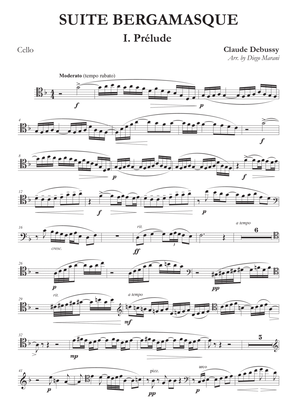 Prelude from "Suite Bergamasque" for Cello and Piano