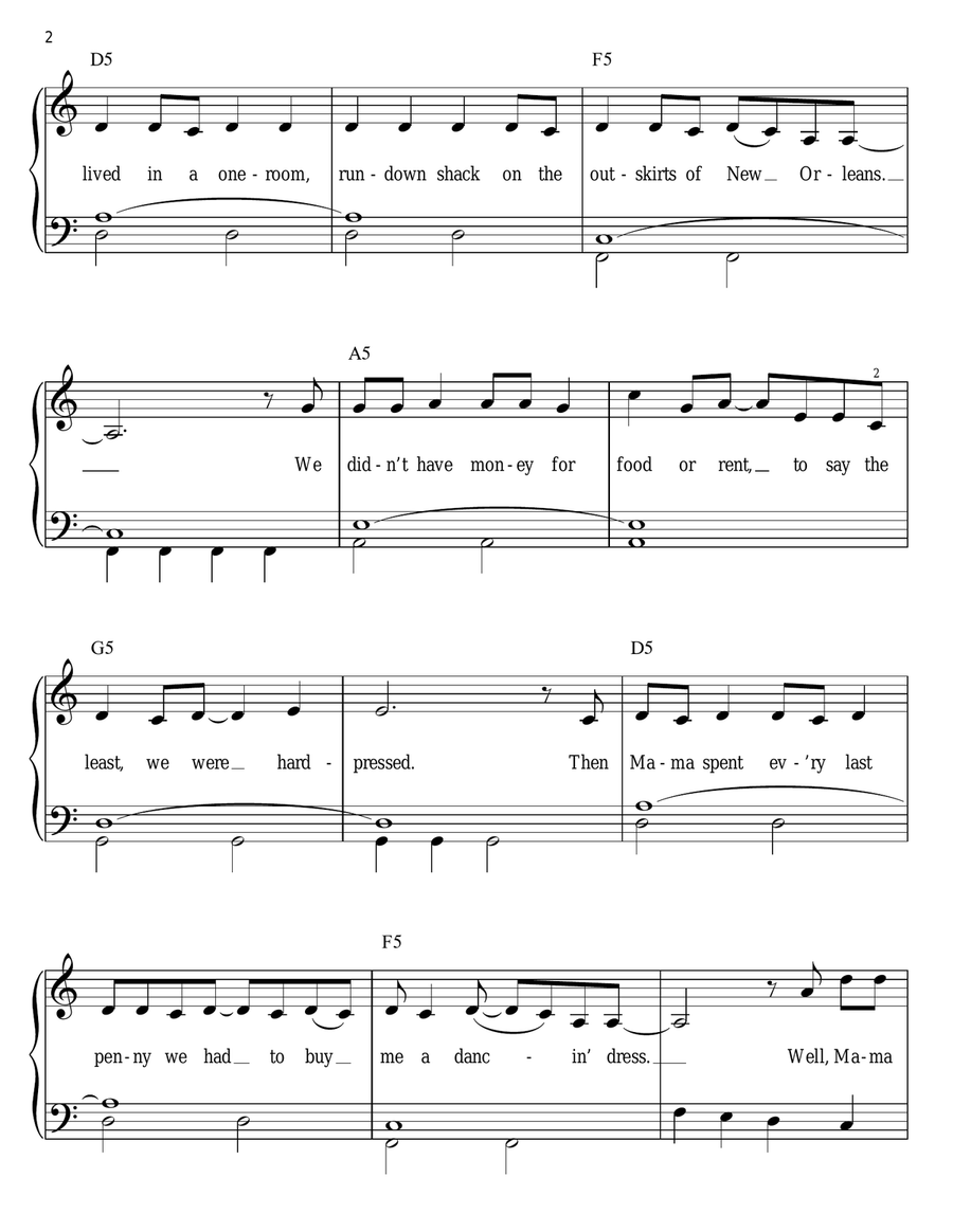 Fancy Fancy Easy Piano scores gallery preview page 2