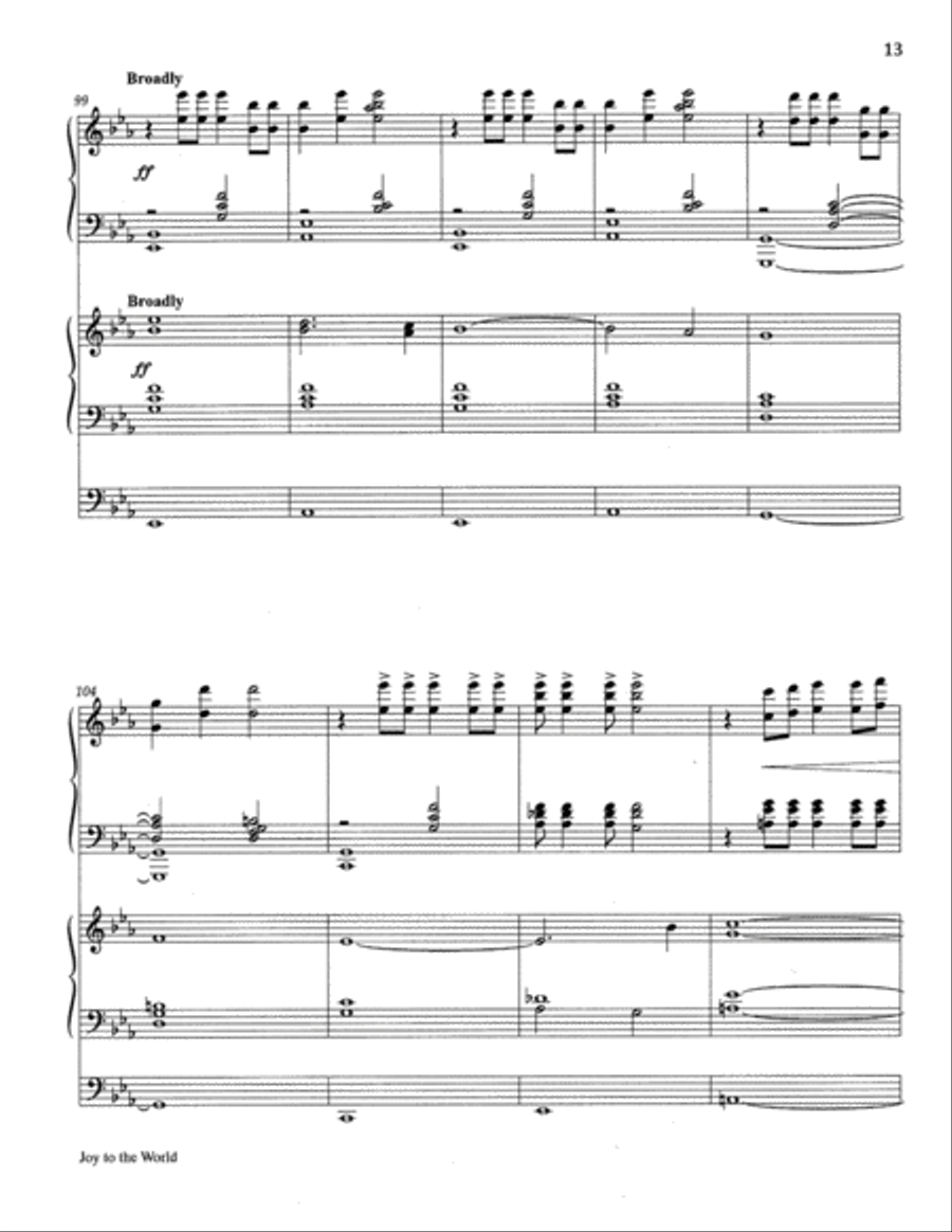 Joy to the World Joy to the World 4-Part scores gallery preview page 14