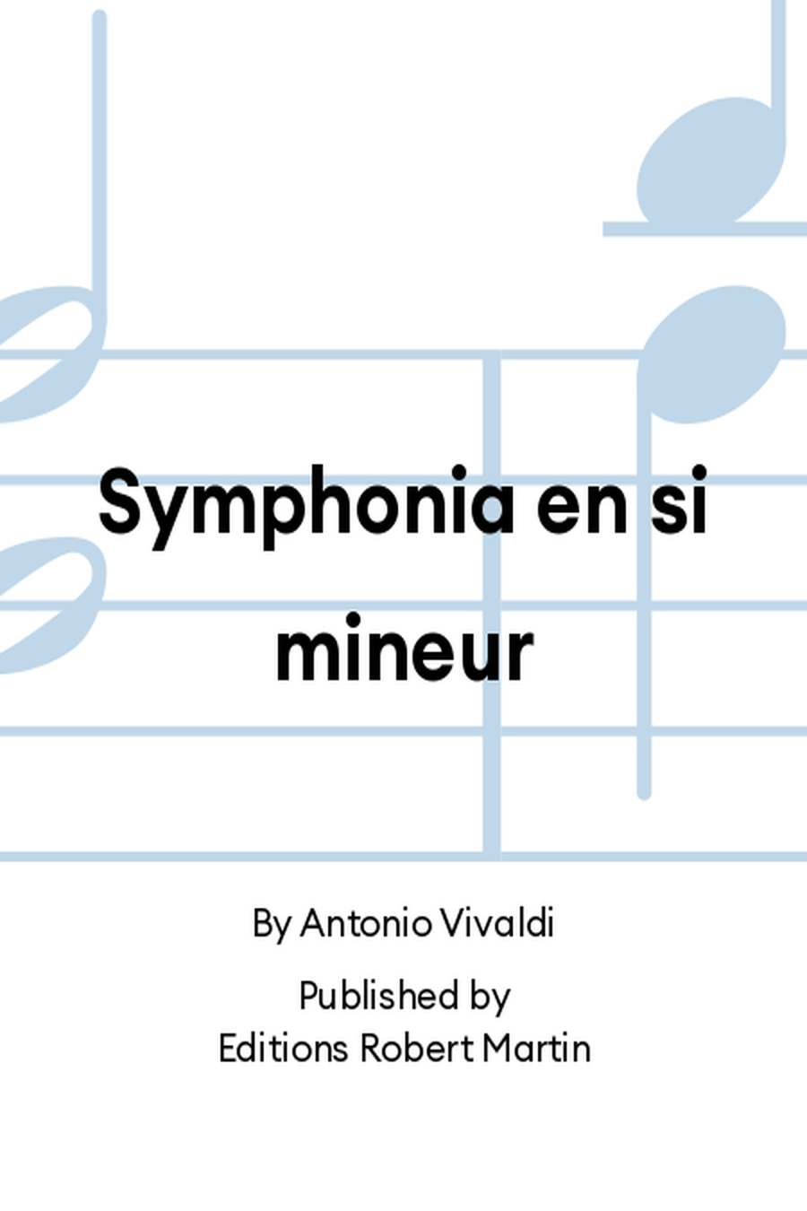 Symphonia en si mineur Symphonia en si mineur Conductor Score scores gallery preview page 1