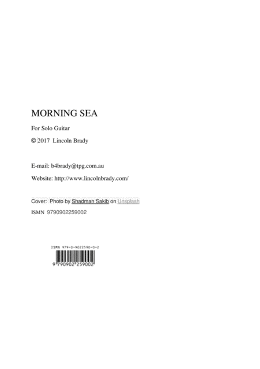 MORNING SEA - Solo Guitar image number null