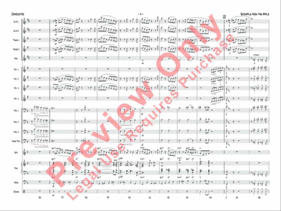 Scrapple from the Apple Jazz Ensemble scores gallery preview page 7