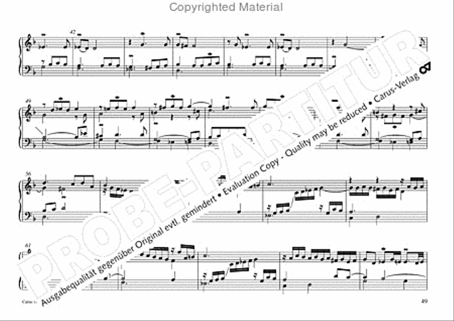 Freiburger Orgelbuch: Stammteil Organ Solo scores gallery preview page 50