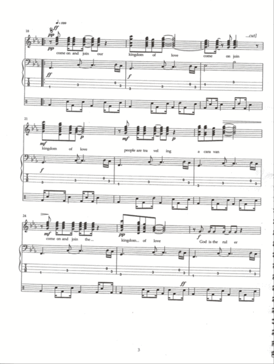 The Kingdom of Love Jazz Ensemble scores gallery preview page 3