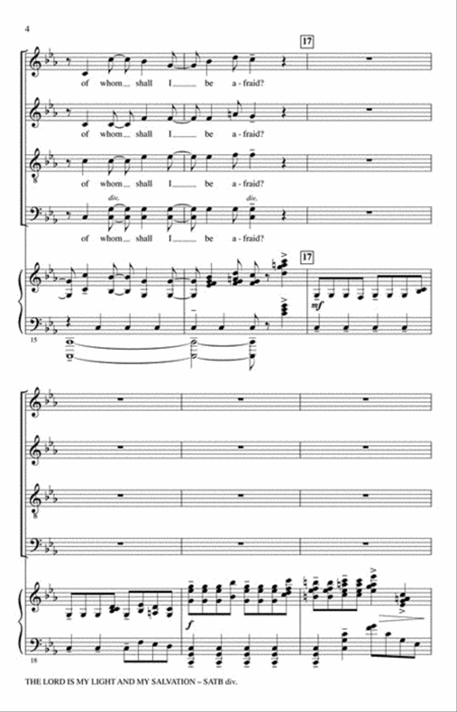 The Lord Is My Light and My Salvation Divisi scores gallery preview page 4