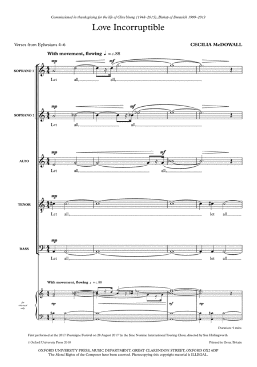 Love Incorruptible SSATB scores gallery preview page 2