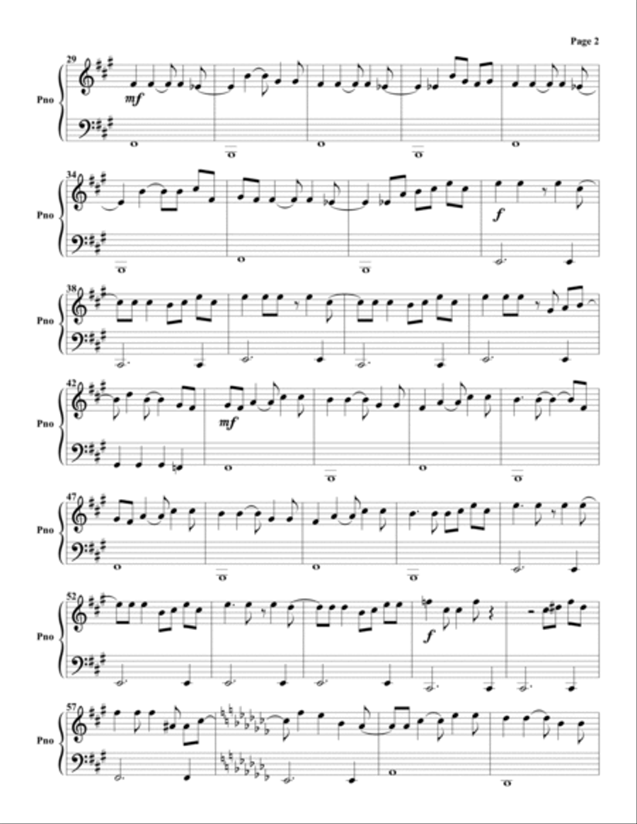 My Sweet Lord Easy Piano scores gallery preview page 2