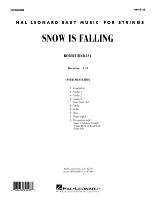 Snow Is Falling - Conductor Score (Full Score)