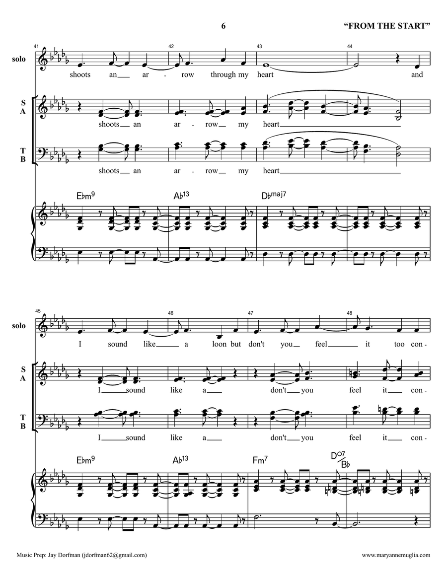 From The Start 4-Part scores gallery preview page 6