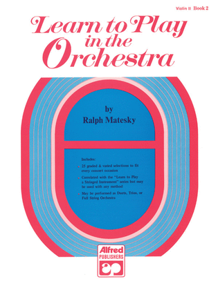 Book cover for Learn to Play in the Orchestra, Book 2
