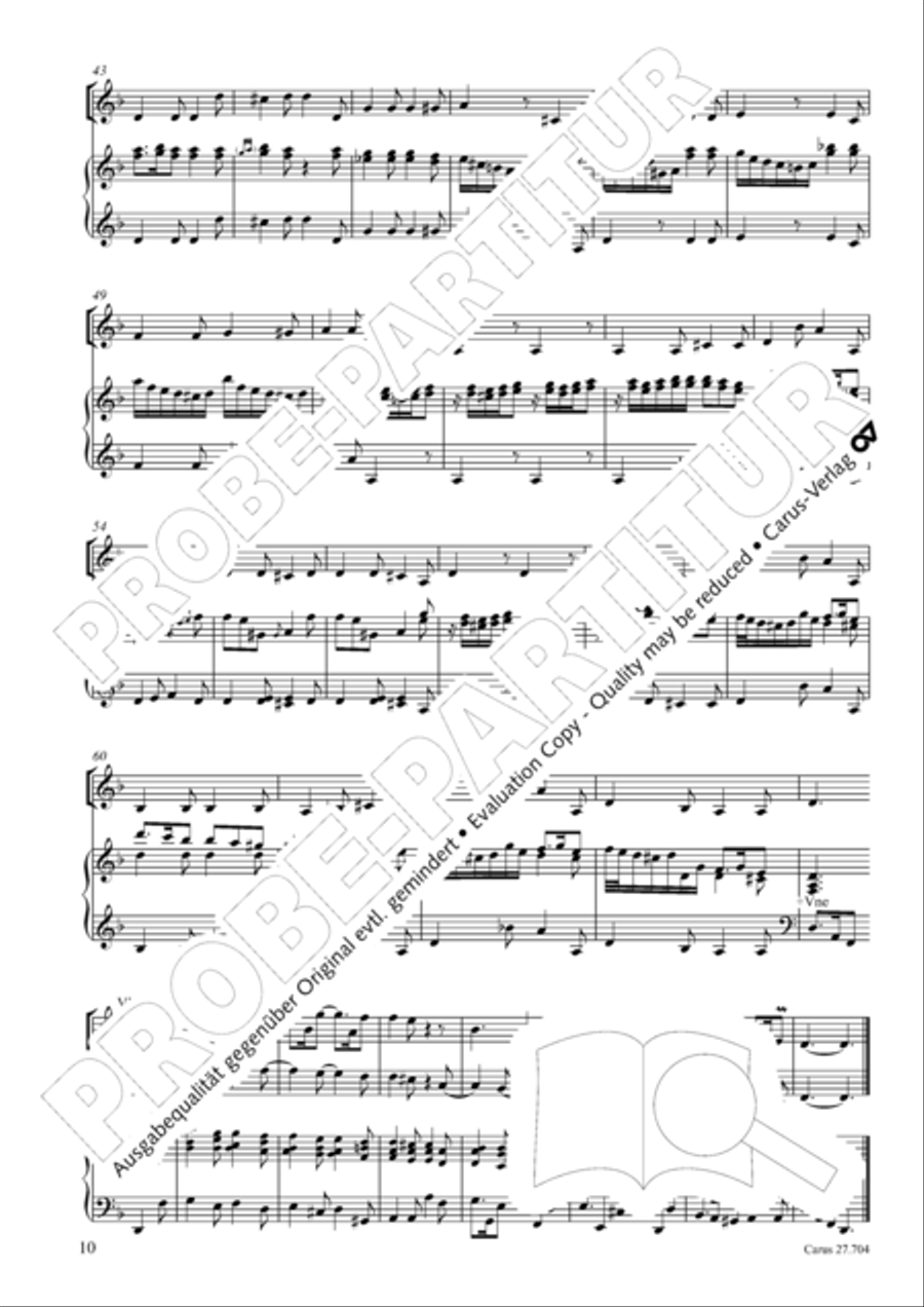 Concerto per il Clavi-Cembalo in F Violin scores gallery preview page 11