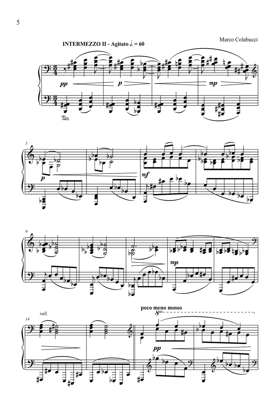 Four Interludes for Piano solo Chamber Music scores gallery preview page 6